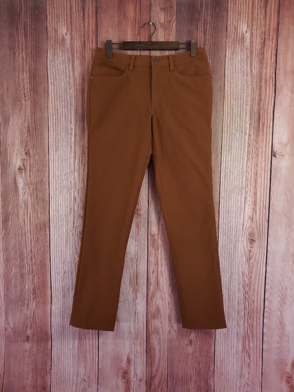Lululemon ABC Classic Fit Pants Utilitech Mens 31 Copper Brown Chino M5ABMS